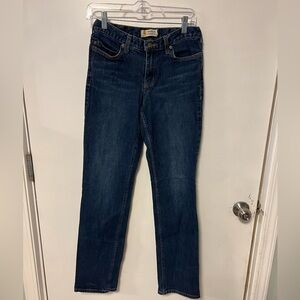 Carhartt Dark Blue Straight Leg Jeans Womens 4 Tall